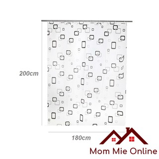 Rèm nhà tắm MỎNG / Rèm cửa sổ PEVA mỏng dài 2m kèm vòng treo - G005