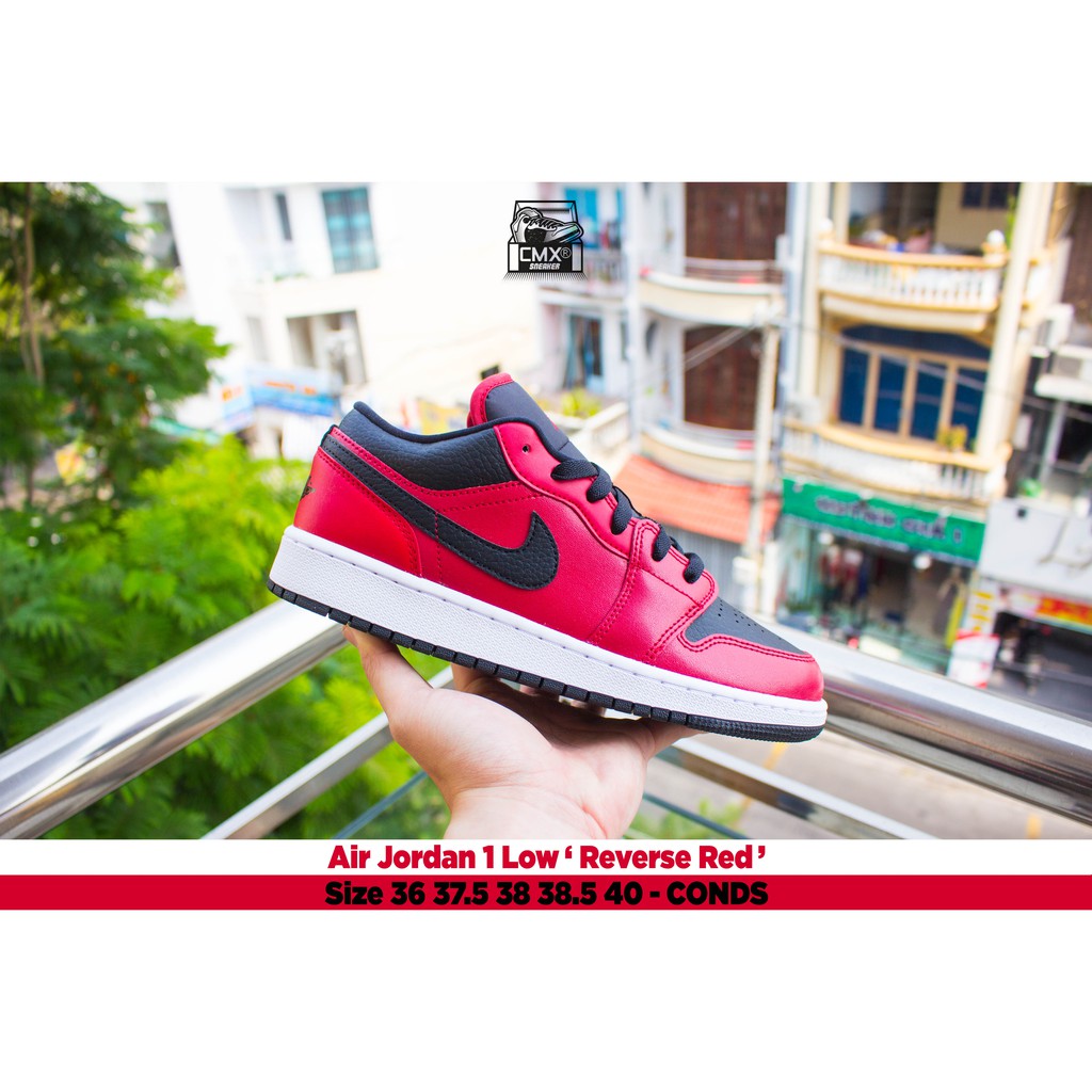 [ HÀNG CHÍNH HÃNG ] Giày Air Jordan 1 Low ' Reverse Red ' ( 553560-605 ) - REAL AUTHETIC 100%