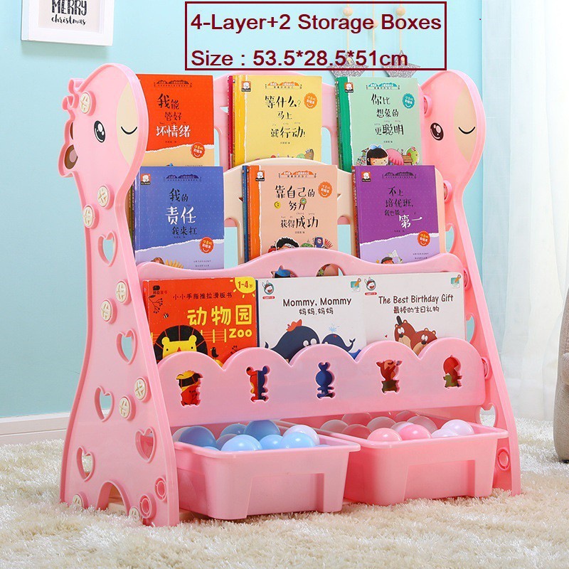 Kệ sách nhiều tầng hình hươu cho bé