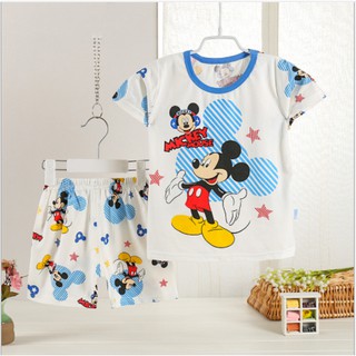 Bộ hè cotton cho bé hình chuột micky