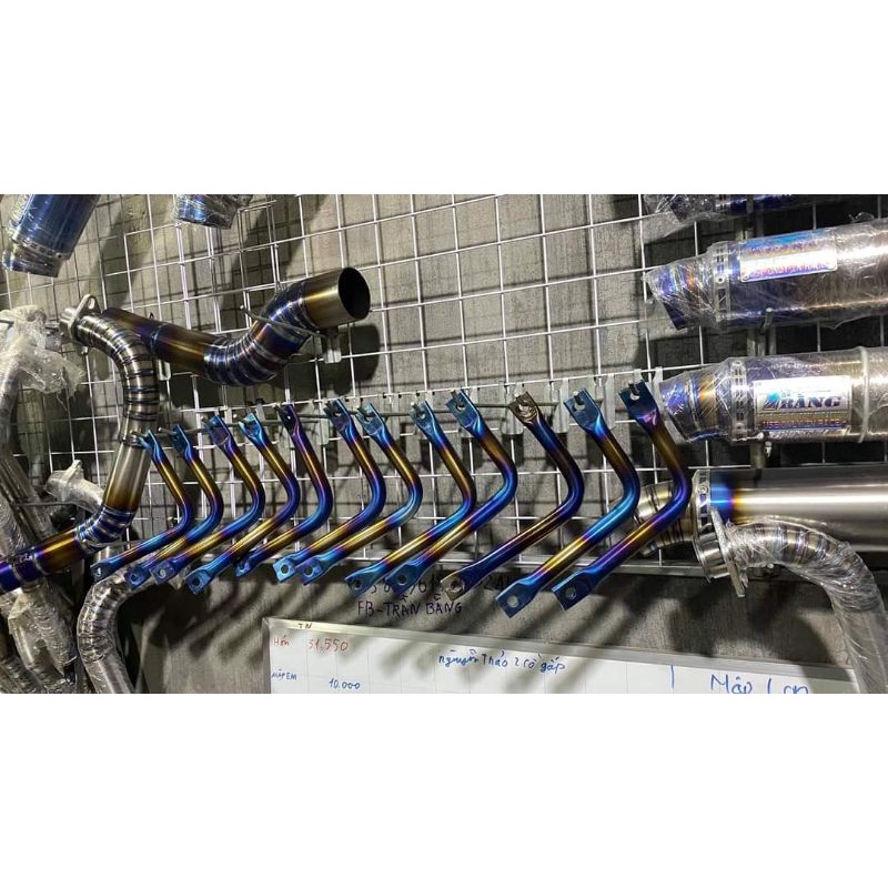 Pass pô chữ L titan gắn lon tăng