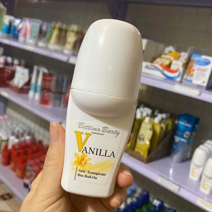 Lăn Khử Mùi Vanilla Đức - Lăn Nách Hương Nước Hoa Bettina Barty Vanila 50ML - GIÚP TRẮNG DA, GIẢM THÂM NÁCH HIỆU QUẢ