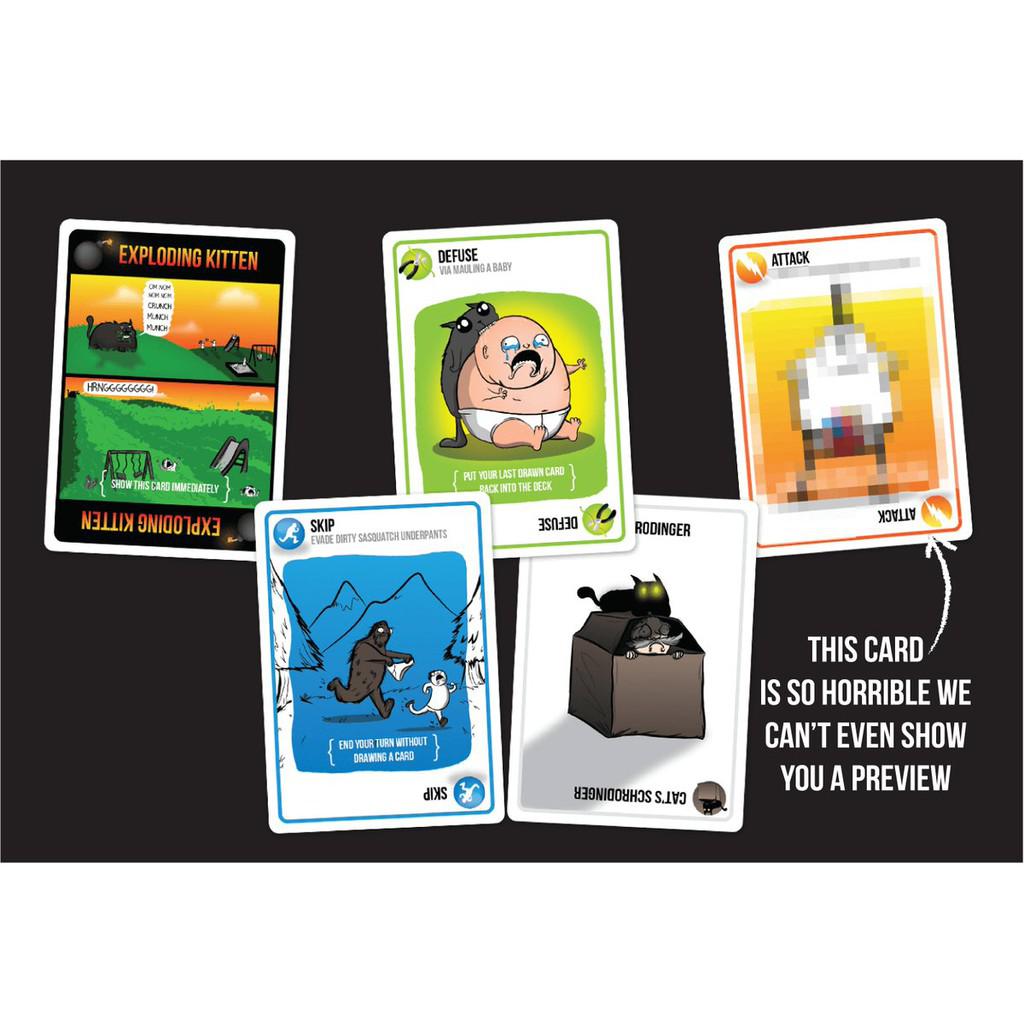 Bài Mèo nổ Exploding Kittens NSFW Deck chất lượng cao