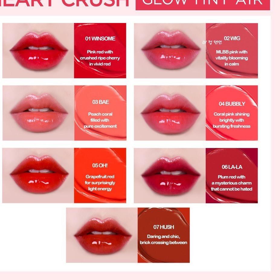 (hàng Mới Về) Son Tint Holika Holika Heart Crush Glow Air 3g | BigBuy360 - bigbuy360.vn