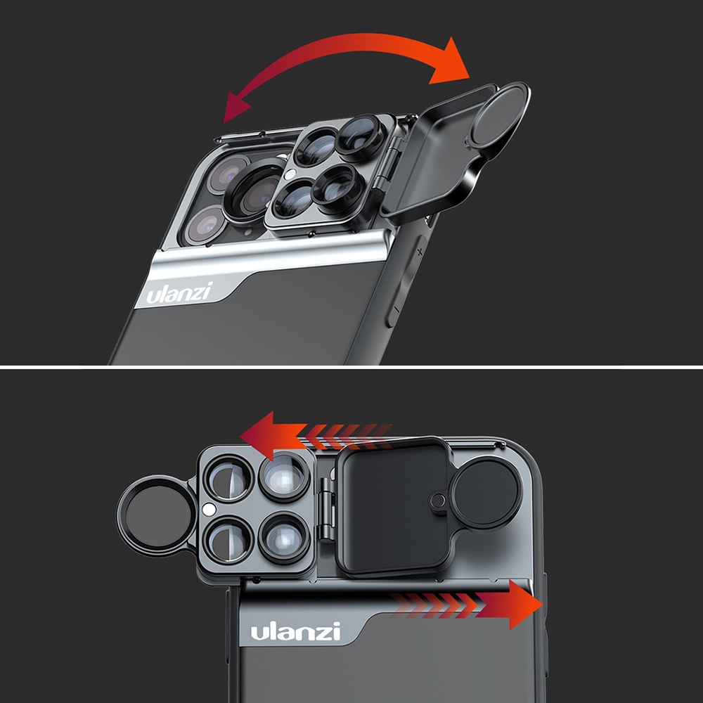 Ống Kính Mắt Cá Macro 20X 5 Trong 1 Cho iPhone 13 12 Pro Max / 11 Pro Max Pixel 4 XL
