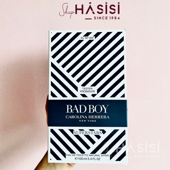 Nước Hoa Nam CAROLINA - Bad Boy Super Stars EDT 100ml Tester