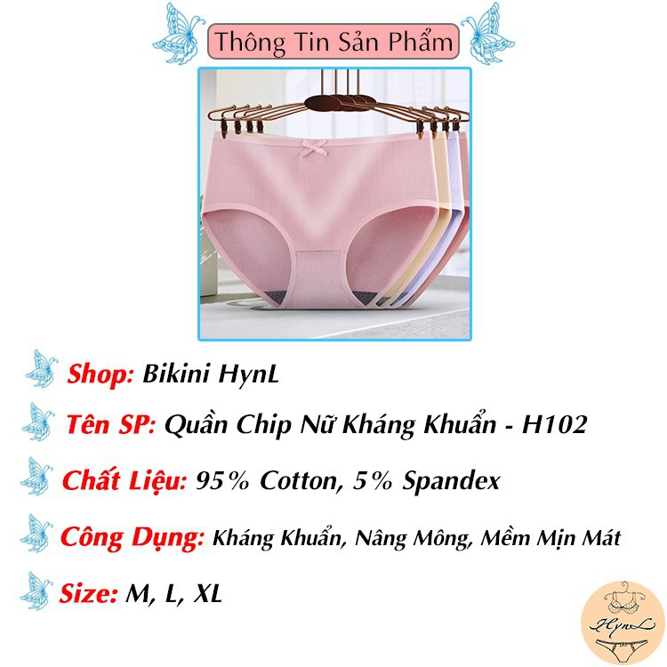 Quần Lót Nữ Cotton Kháng Khuẩn Co Giãn 4 Chiều Phối Nơ Cá Tính Nữ H102 | BigBuy360 - bigbuy360.vn