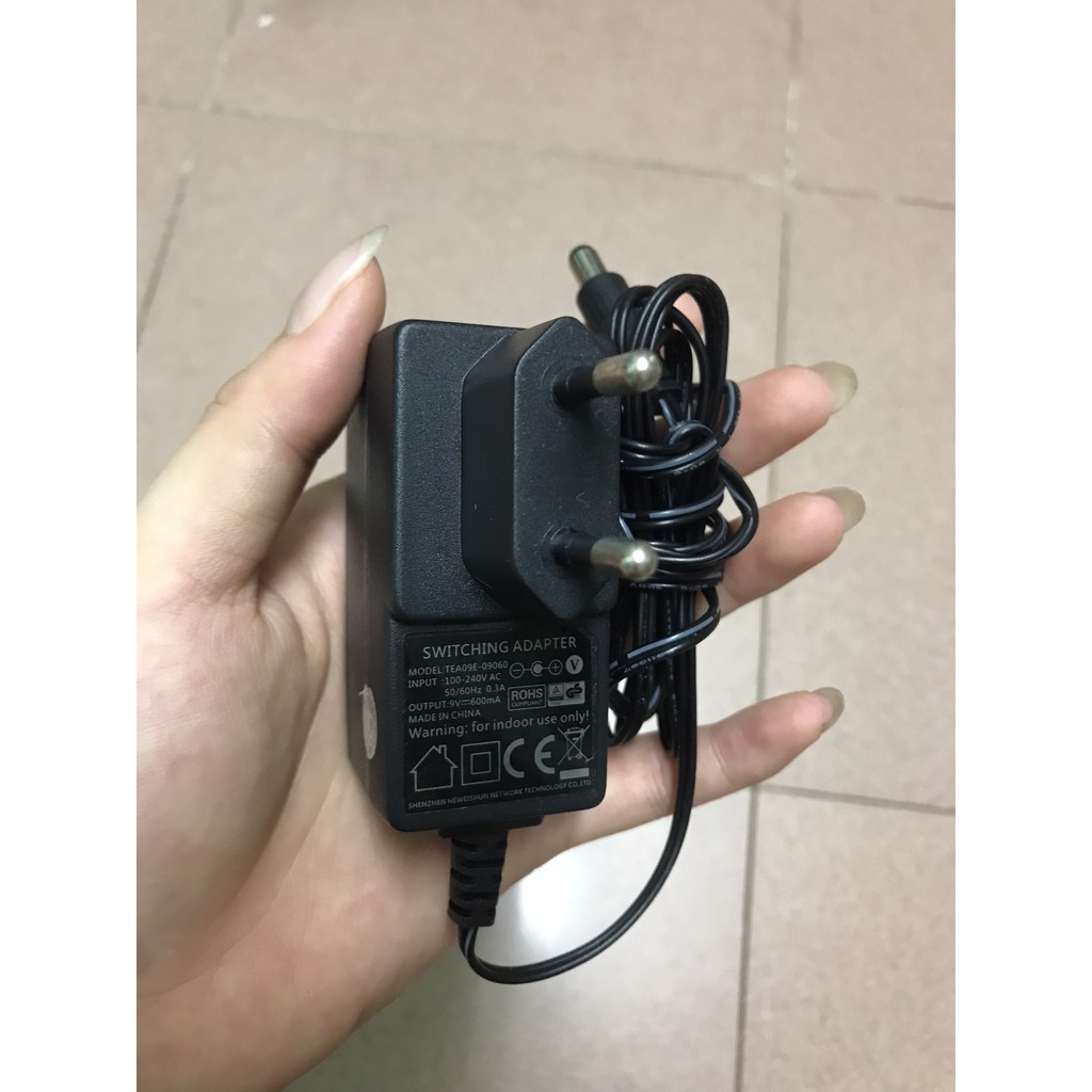 QUA SỬ DỤNG Adapter BỘ ĐỔI Nguồn điện 9V 0.6A  0,8A 1A CHÂN 5.5mm*2.1mm Tp - link TENDA