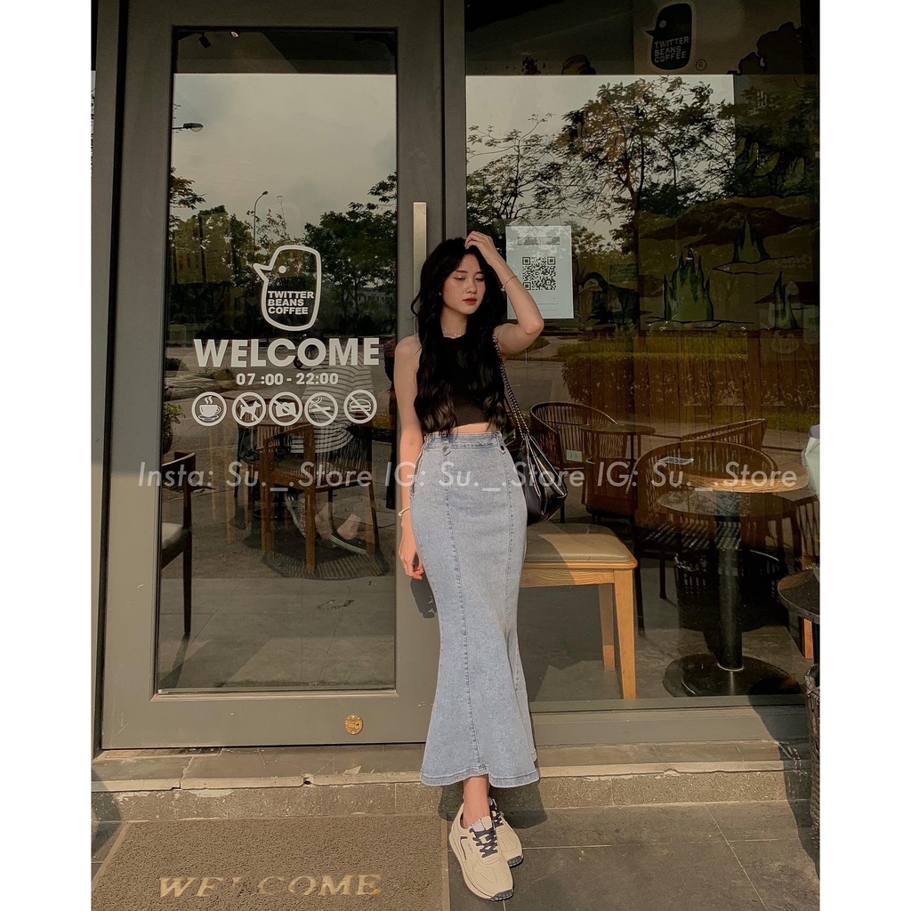 Áo croptop sát vai len tăm A2273 SUSTORE