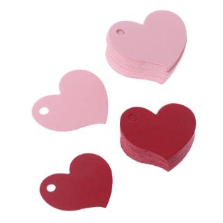 Set 50 thẻ giấy hình trái tim để trang trí đám cưới DIY