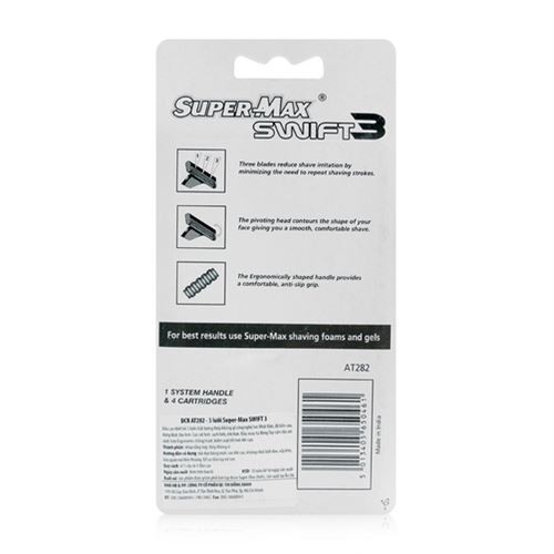 Dao cạo râu 3 lưỡi Supermax Swift 3