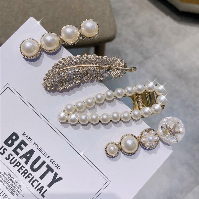 Set 6 Kẹp Tóc Tiểu Thư Sang Chảnh ( Màu GOLD)