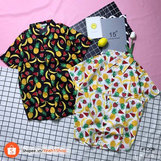 [Yeah1Shop]- Áo sơ mi đi biển thơm dâu (M,L,XL) - SMTC