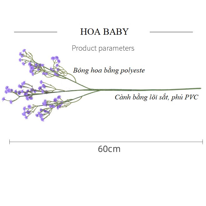 Hoa Giả - HOA BABY CAO CẤP Giống Thật