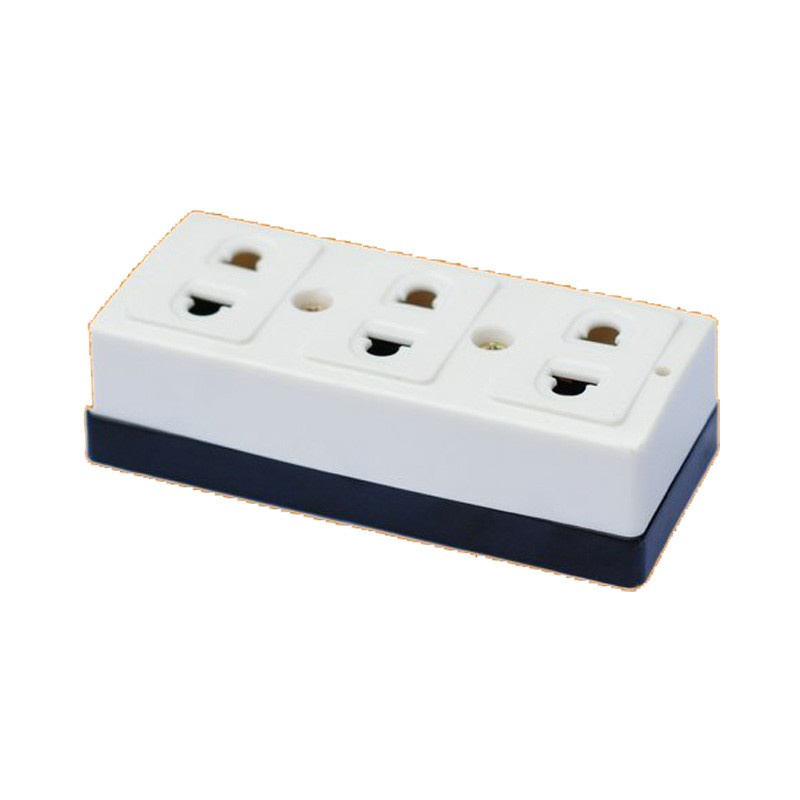 Ổ Cắm Nổi LiOA 2 Chấu - Đơn, Đôi, Ba