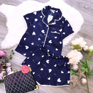 Bộ Pijama lụa satin  cộc, dài, có được chọn màu
