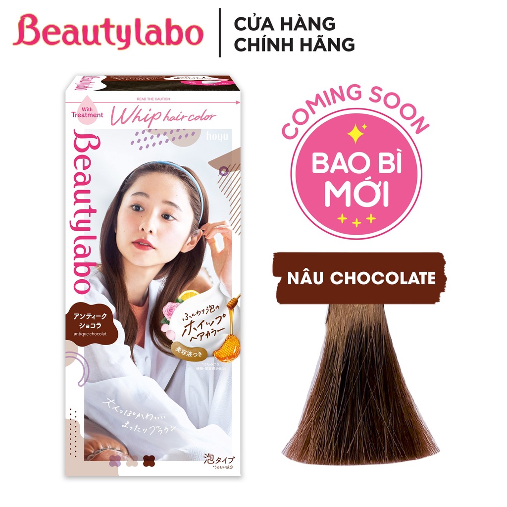 Thuốc nhuộm tóc tại nhà dạng bọt Beautylabo Whip 125ml Whip Hair Color Nhật Bản sắc màu cá tính