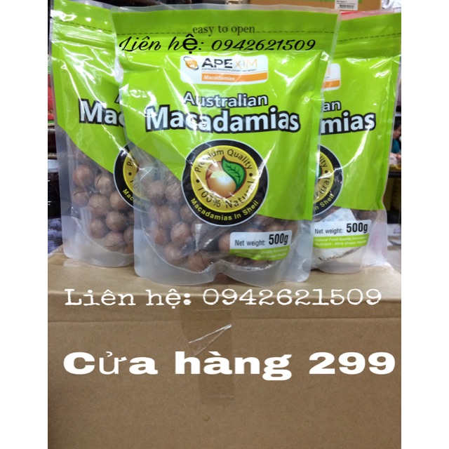 Hạt Mắc ca Úc gói 500gram