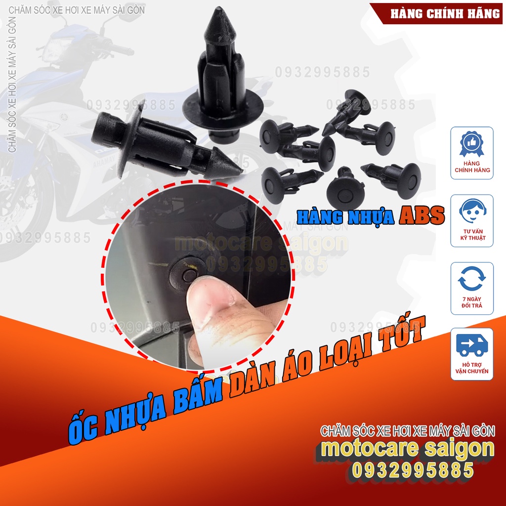 COMBO 10 ỐC BẤM DÀN NHỰA WINNER và các xe Honda khác