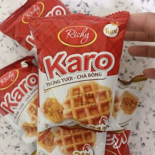 [6 cái] Bánh trứng chà bông tươi Karo Sợi thịt gà