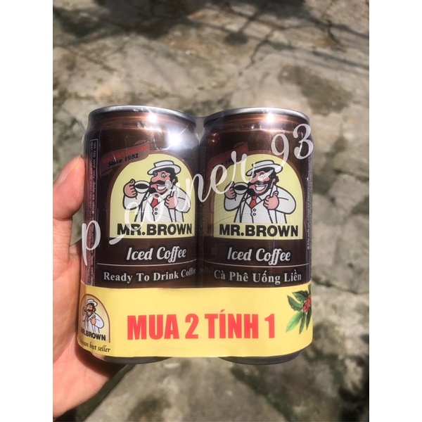 [Mua1 tặng1]CÀ PHÊ MR BROWN lon các loại 240ml