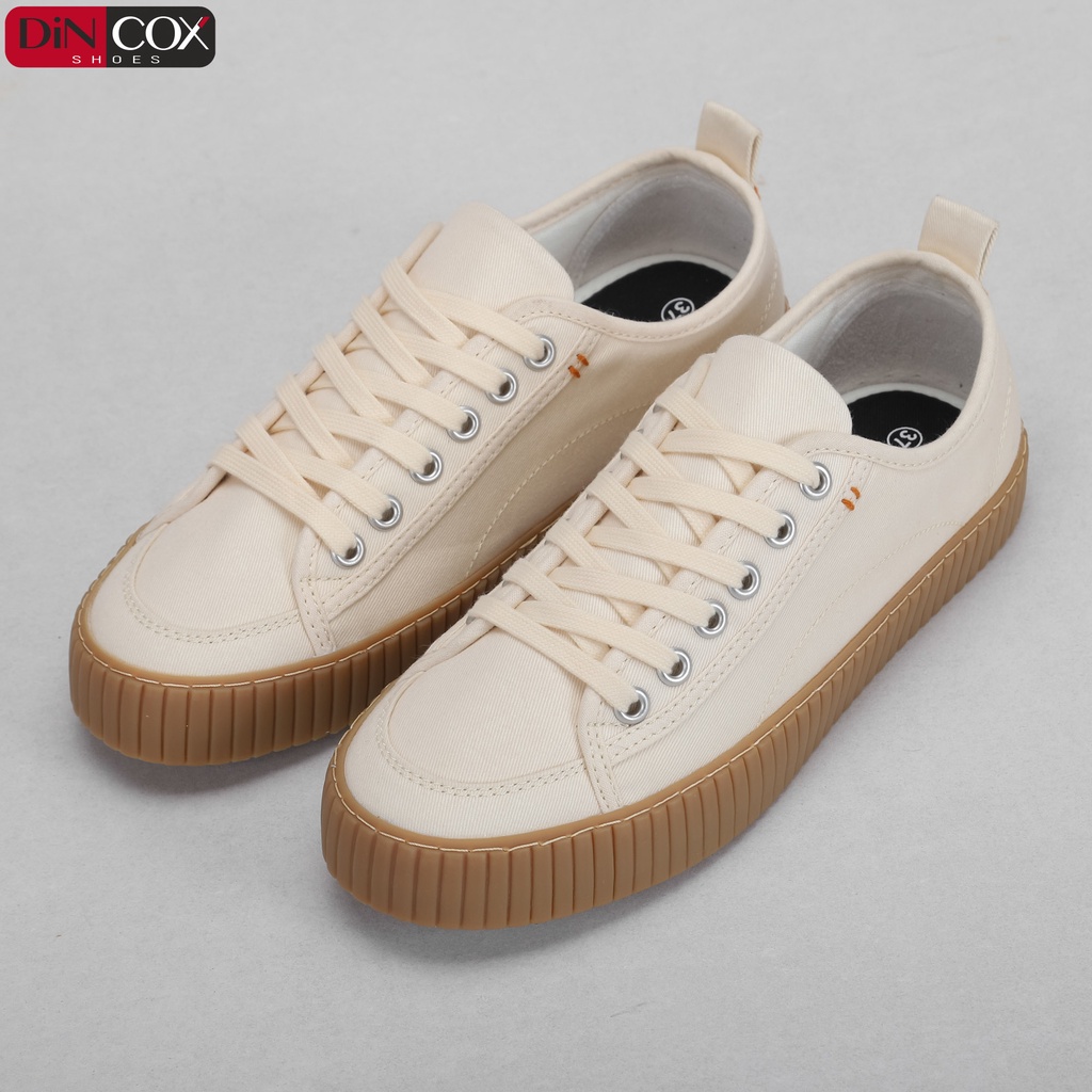 [MÃ WABR1512 GIẢM 12% ĐH 99K ]Giày Sneaker Vải Unisex DINCOX D27 Đơn Giản Hiện Đại White