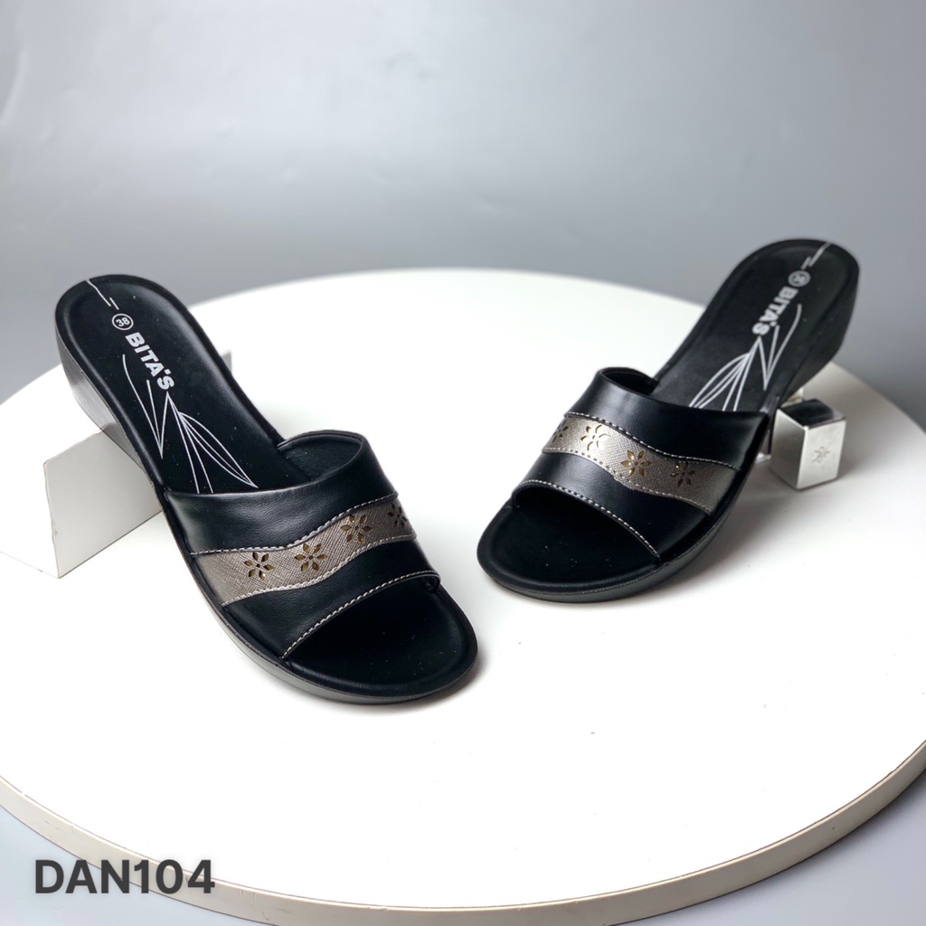Dép lê nữ BITAS ❤️FREESHIP❤️ Dép lê bà già hoạ tiết viền hoa quai vải đế siêu nhẹ DAN104