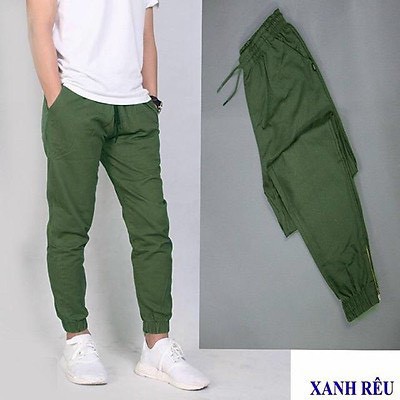 Quần jogger nam nữ trơn khóa chân cao cấp vải kaki xịn hàng quảng châu siêu cấp Phuongnamshop20 h2