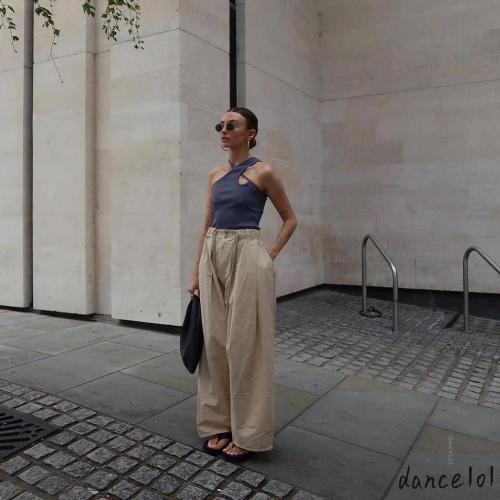 Quần Dài Nữ Ống Rộng Màu Sắc Đa Dạng Nhảy Múa 1O1-y2k