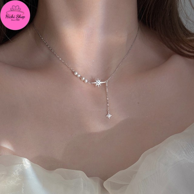 Dây chuyền nhỏ xinh, vòng cổ nữ bạc 925 phong cách Hàn Quốc cho bạn gái