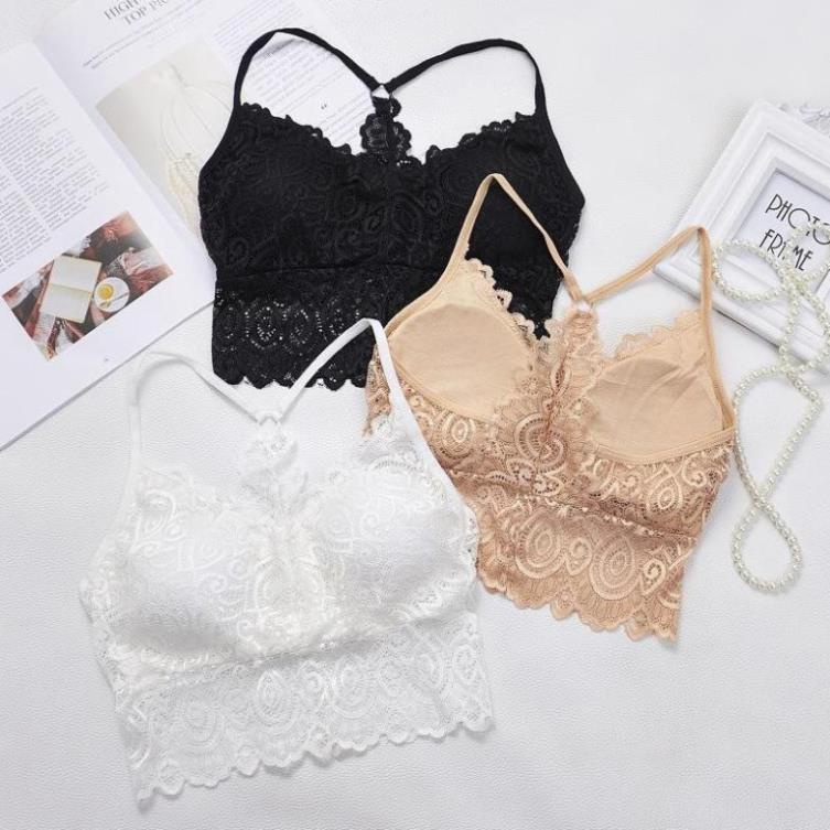 .. Áo lót ren nữ 💓FREESHIP💓 Áo lót ren nâng ngực có mút thiết kế hoa văn đẹp mắt, không gọng, dễ dàng phối đồ 5176