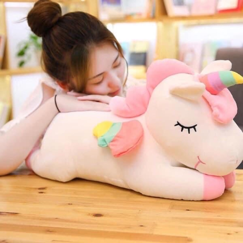 Gấu Bông Ngựa Unicorn, Kỳ Lân 1 Sừng Cao Cấp, Quà tặng cho bé, Xưởng Sỉ Gấu Bông Mua lẻ Giá Sỉ