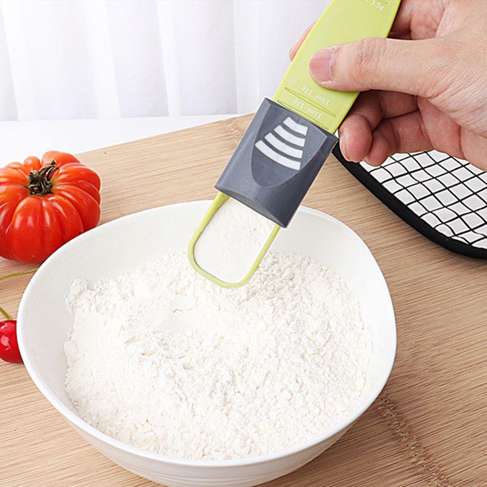 Muỗng Nhựa Đo Lường Hai Đầu Màu Xanh Lá 1-13 G / ML