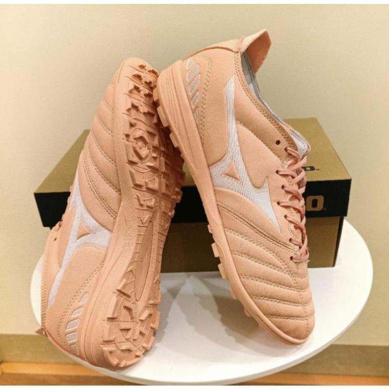 Giày đá bóng sân cỏ nhân tạo Mizuno Neo 3 màu hồng TF siêu bền -G78! .🏐️