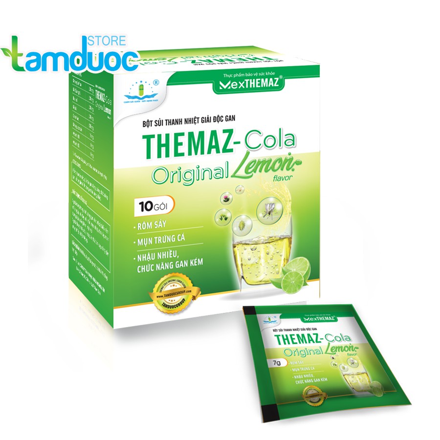 Bột sủi thanh nhiệt giải độc gan Themaz Cola Original - Vị Chanh | BigBuy360 - bigbuy360.vn