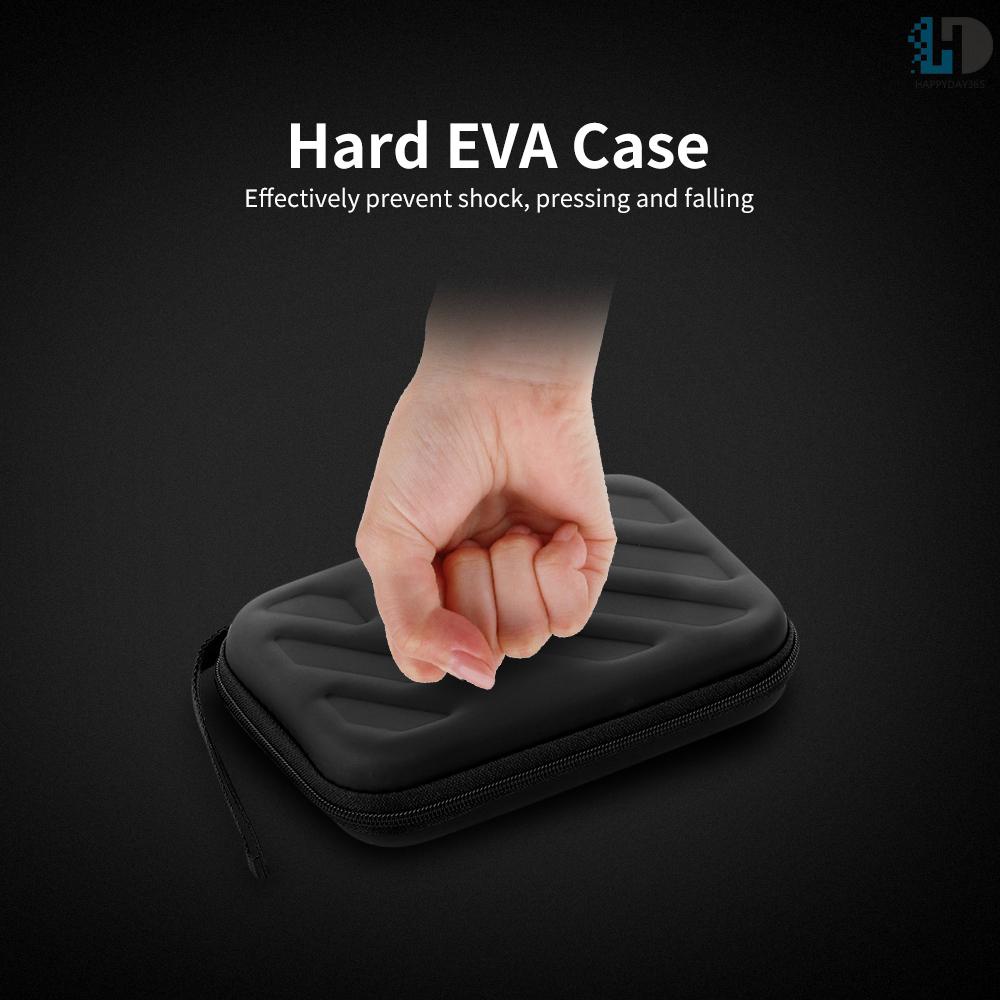 Túi Đựng Ổ Cứng Ngoài Eva 2.5in Hdd Chống Sốc Kèm Túi Lưới Và Vải Lót Mềm Tiện Dụng Cho Văn Phòng / Du Lịch | BigBuy360 - bigbuy360.vn
