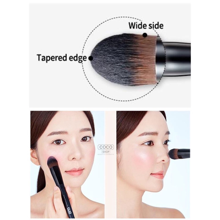 Cọ phấn má + Highlight Clio Pro Play Brush Prism Face Brush