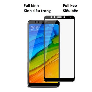 Kính Cường Lực Phủ Full Màn Hình 5D Xiaomi Redmi 5 Plus
