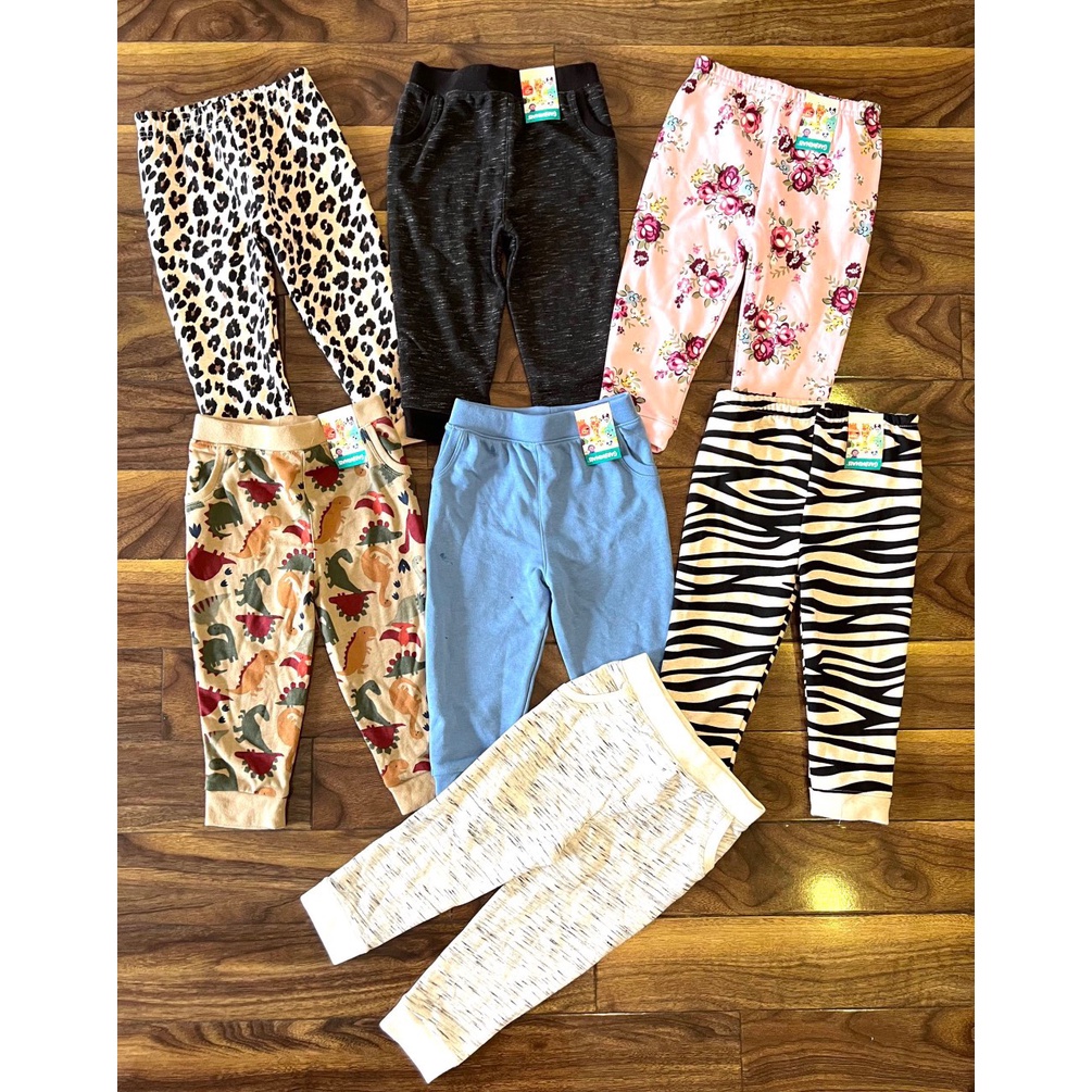 Quần dài cho bé trai jogger thun da cá, nỉ xuất dư Garanimals từ 1 2 3 4 đến 5 tuổi - QTGB