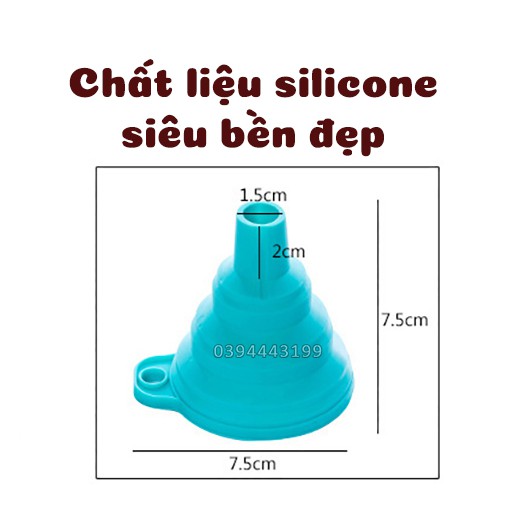 Phễu rót nước silicone gấp gọn đa năng