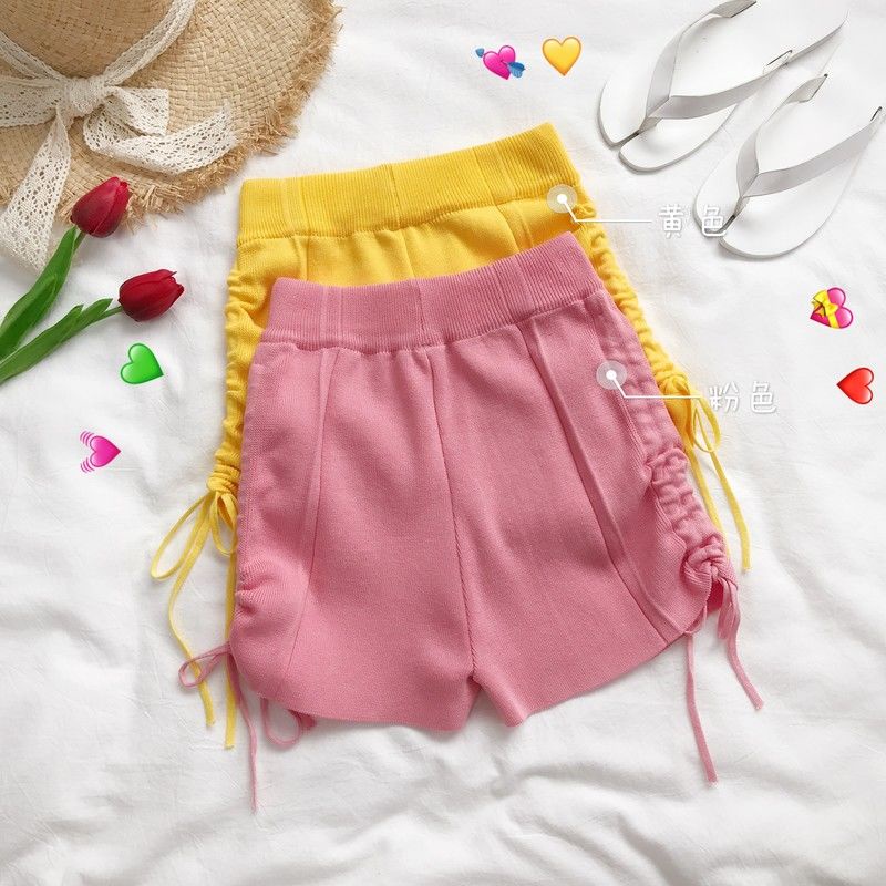 Quần Short Dệt Kim Thời Trang Hàn Quốc Cho Nữ