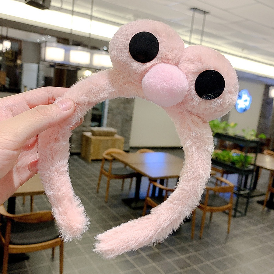 Băng Đô Cài Tóc Rửa Mặt Hình Đôi Mắt Hoạt Hình Nhồi Bông Phong Cách Hàn Quốc Dành Cho Bạn Gái