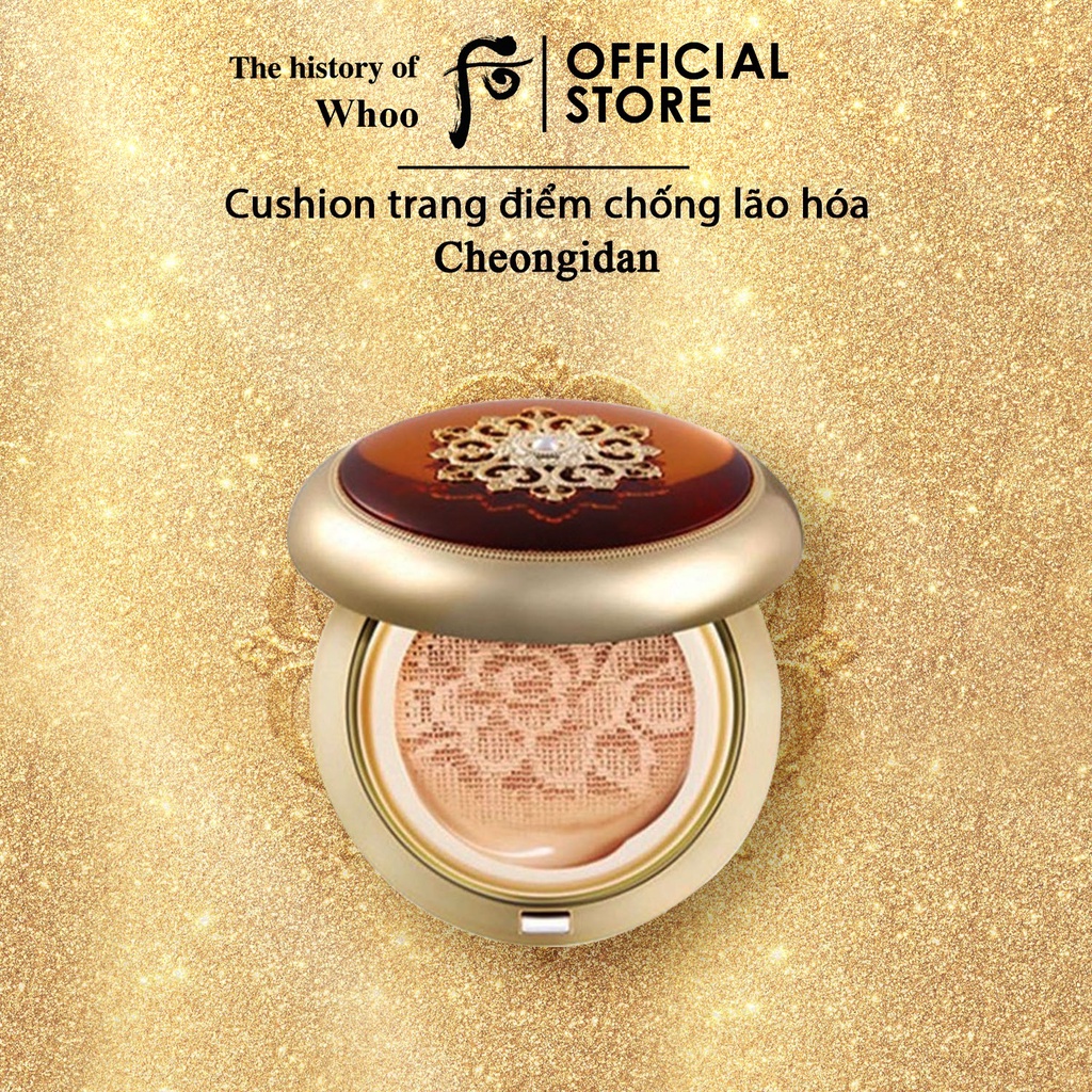 Cushion trang điểm chống lão hóa WHOO Cheongidan Radiant Essence Cushion SPF50+,PA+++ 30g