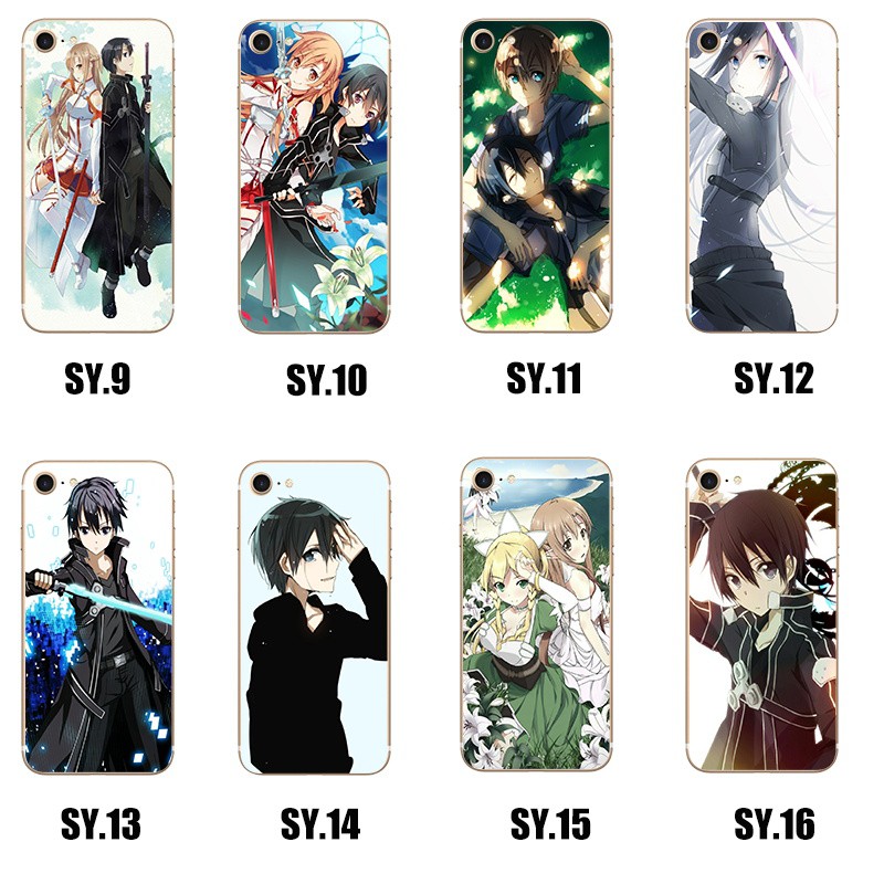 Ốp Điện Thoại In Hình Anime Sword Art Online Cho Samsung Oppo Apple Asus Sony Htc I 7 I 8