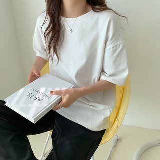Áo thun trơn nữ - trắng + đen cotton 100% hàng vn sx