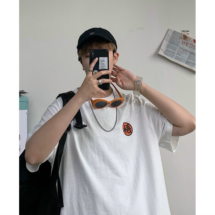 Áo Thun Tay Lỡ Unisex KSJUWY form rộng 2 màu Đen Trắng BC168