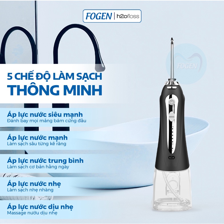 Máy Tăm Nước Cầm Tay FOGEN HF-9 Hàng Nội Địa Trung