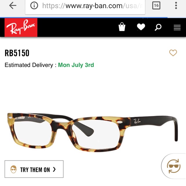 Gọng cận Rayban new auth 100% w bill