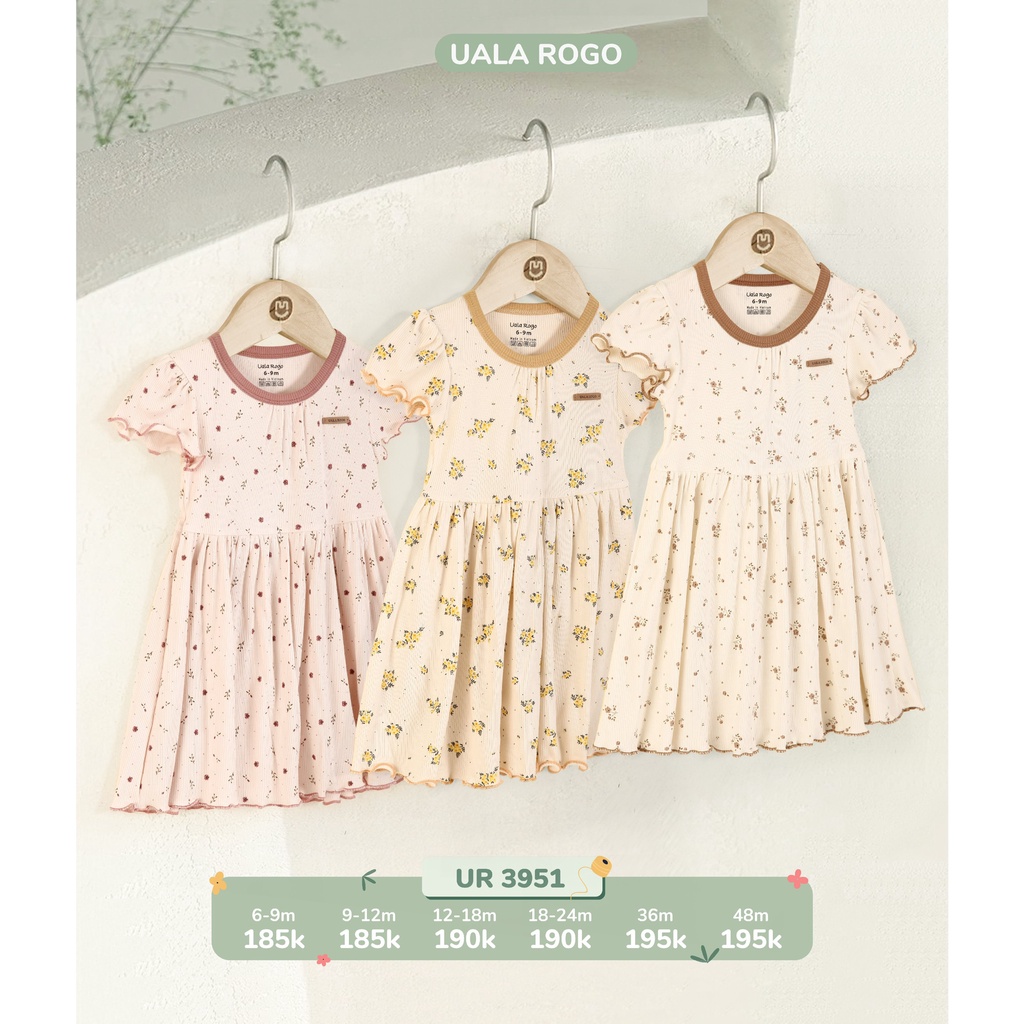 Váy tăm hoa nhí UalaRogo UR3951 cho bé gái
