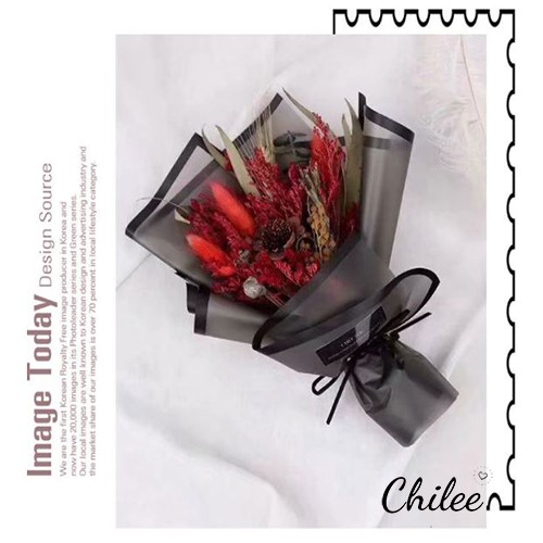 GIẤY GÓI HOA BÓNG MỜ VIỀN MÀU